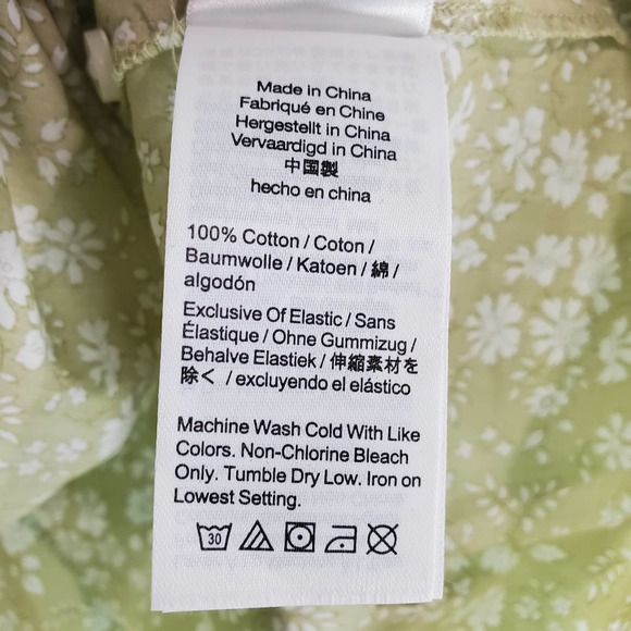 J. Crew Womens Smocked Button Back Top Liberty Capel Floral Organic Cotton Small - Picture 7 of 8